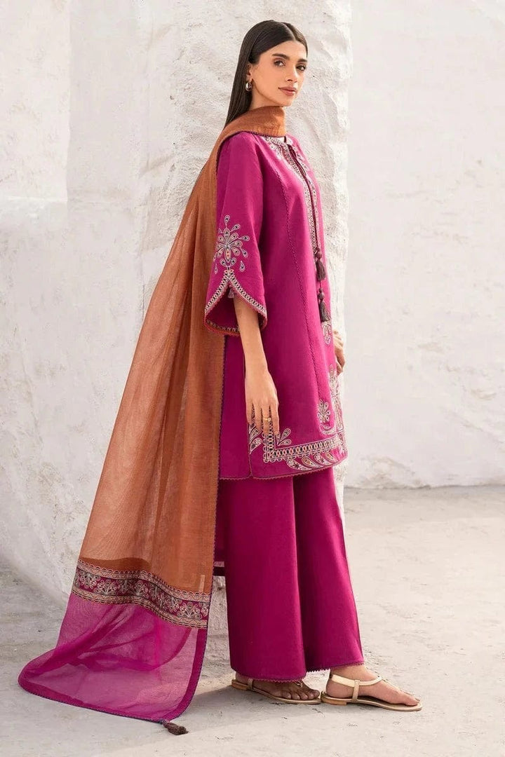 HUSSAIN REHAR– EC877 | UNSTITCHED | EMBROIDERED 3 PIECE