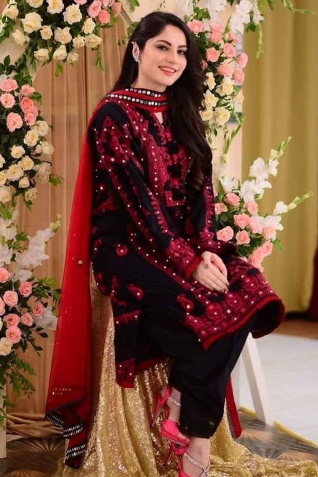 3PC EMBROIDERED ZE-008