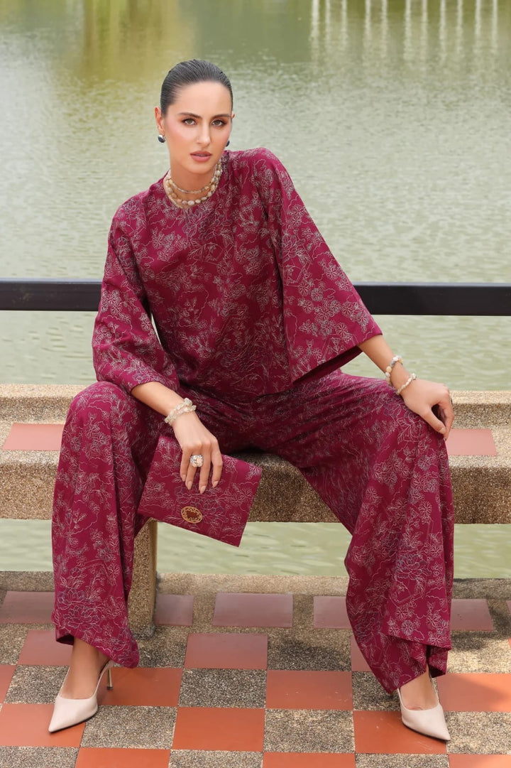 ELAF | ROSHNE | UNSTITCHED LAWN 3PC EMBROIDERED SUITE