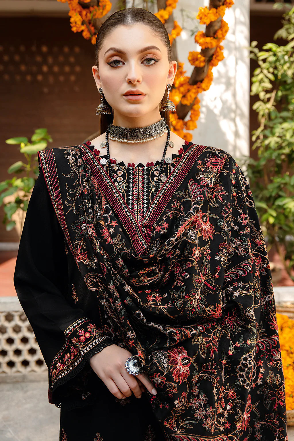 Embroidered 3PC Suit – Premium Festive Collection BH-32