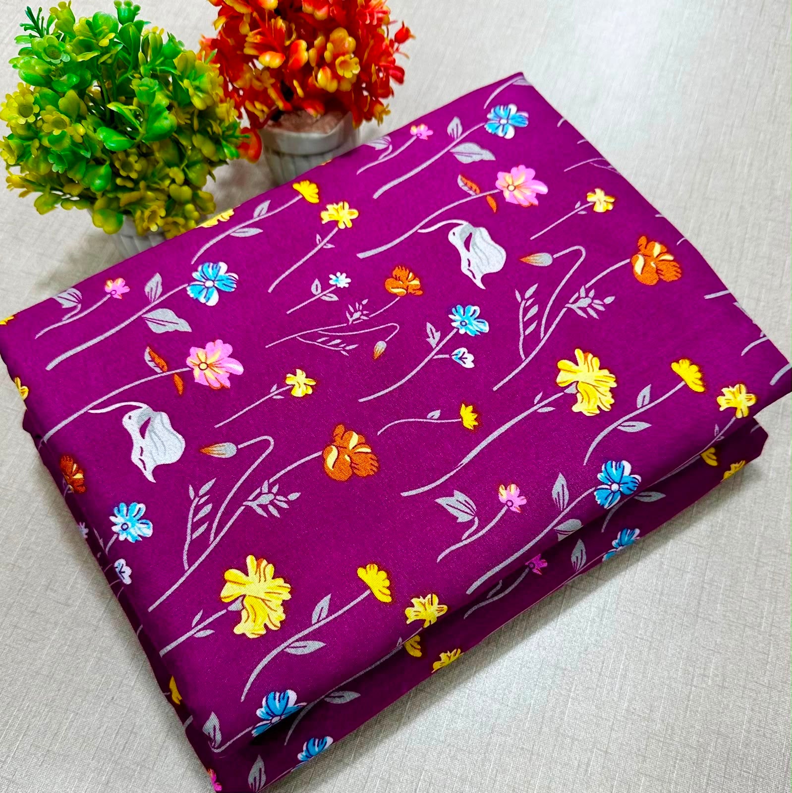 🌸 LAWN FLORAL PRINTS – 2 PCS UNSTITCHED COLLECTION 🌸