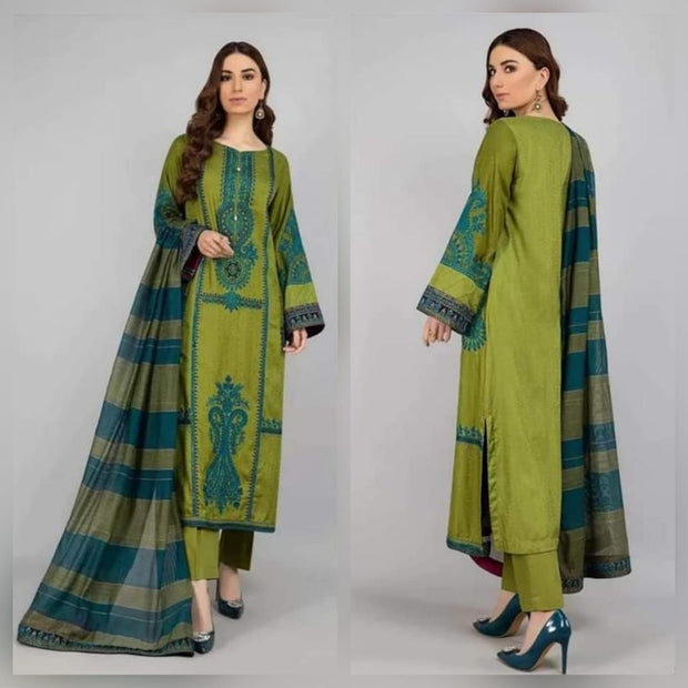 3PC WINTER EMBROIDERED IR 884