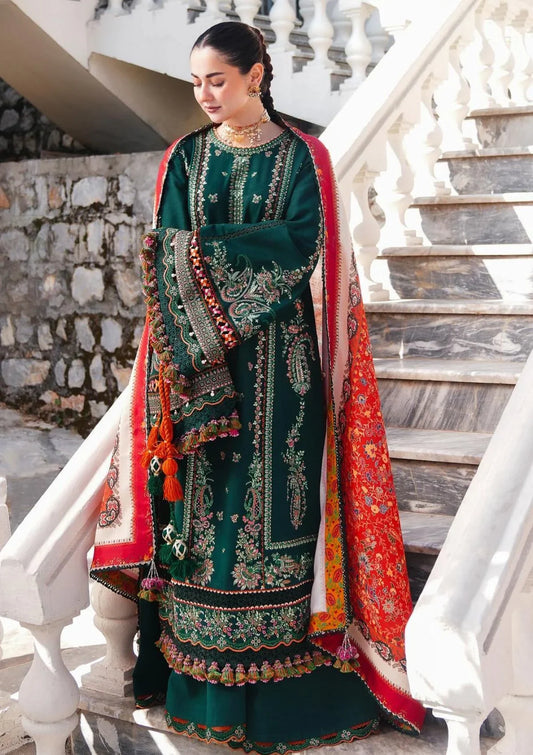 PREMIUM EMBROIDERED 3PC COTTON SUIT - 452