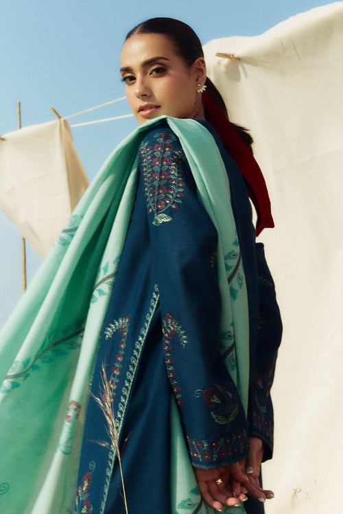 3 Piece Unstitched Heavy Embroidered Lawn Suit With Digital Printed Lawn Dupatta