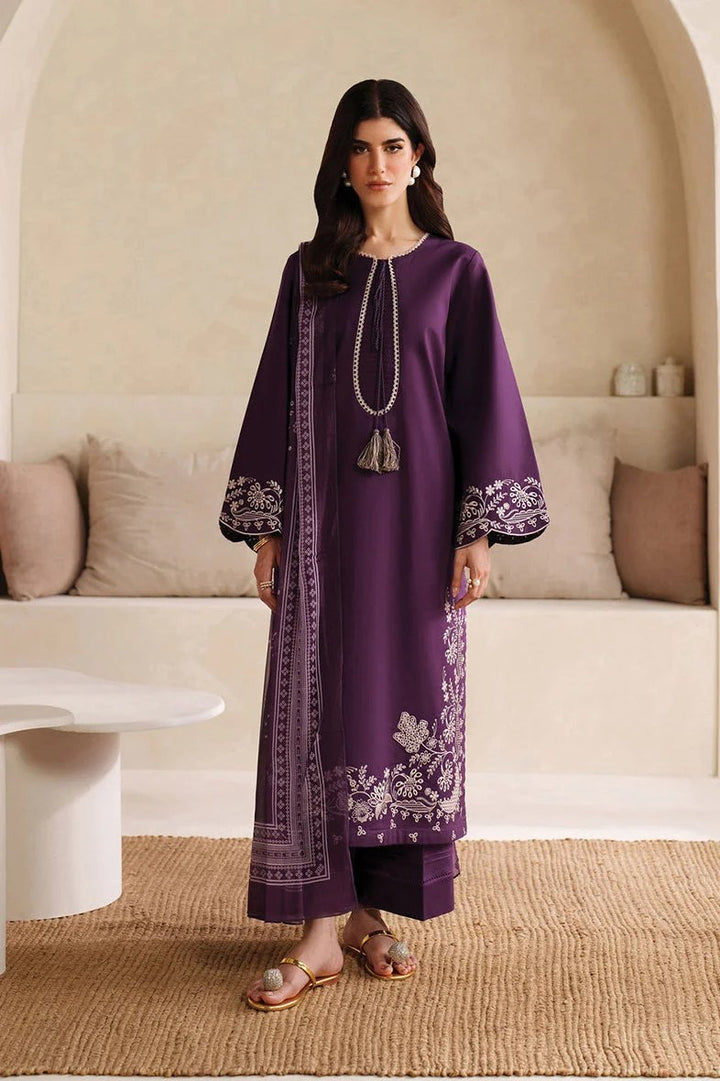 DHANAK 3PC UNSTITCHED HEAVY EMBROIDERED SUIT Ze 10829