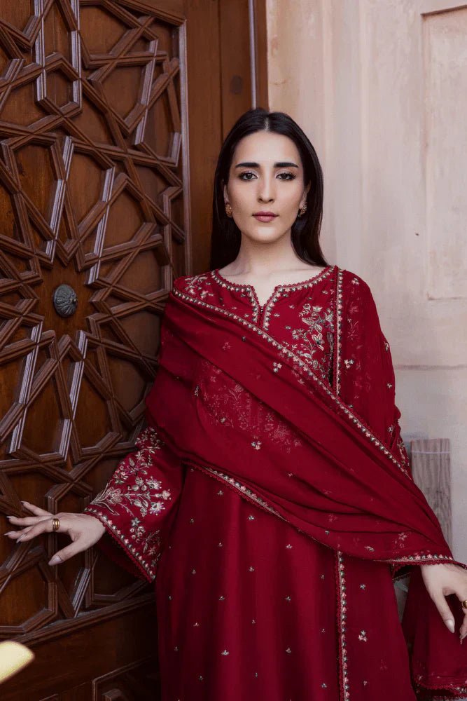 EC668 | UNSTITCHED | EMBROIDERED 3 PIECE