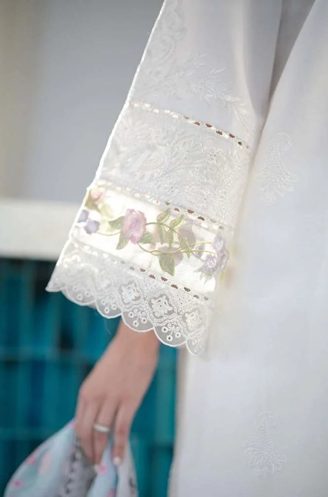 Dhanak-3PC Embroidered Shirt with Digital Printed Wool Shawl