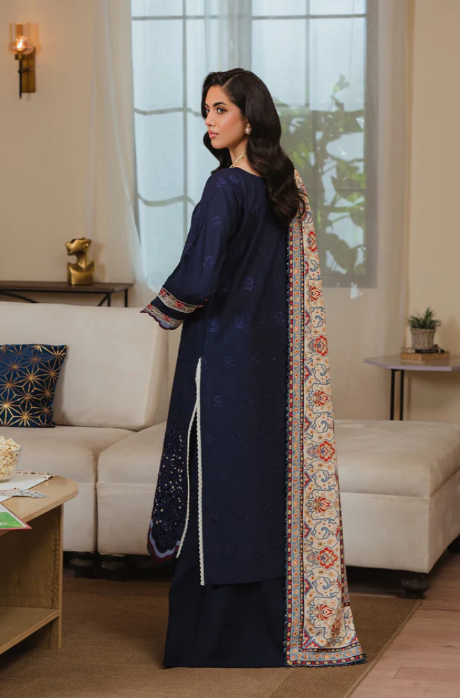 OPULENT LAWN EMBROIDERED 3PC SUIT - 458 - View 2
