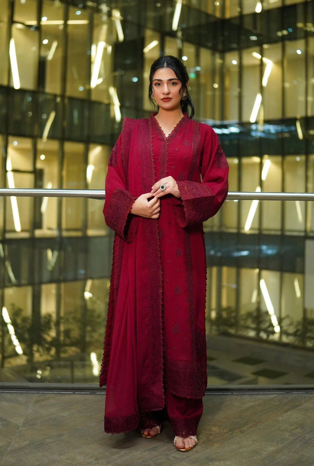 SARAH KHAN IN RUBY Red 101