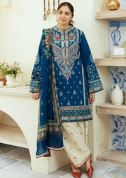 EMBROIDERED KHADDAR UNSTITCHED 3 PIECE SUIT - 9A