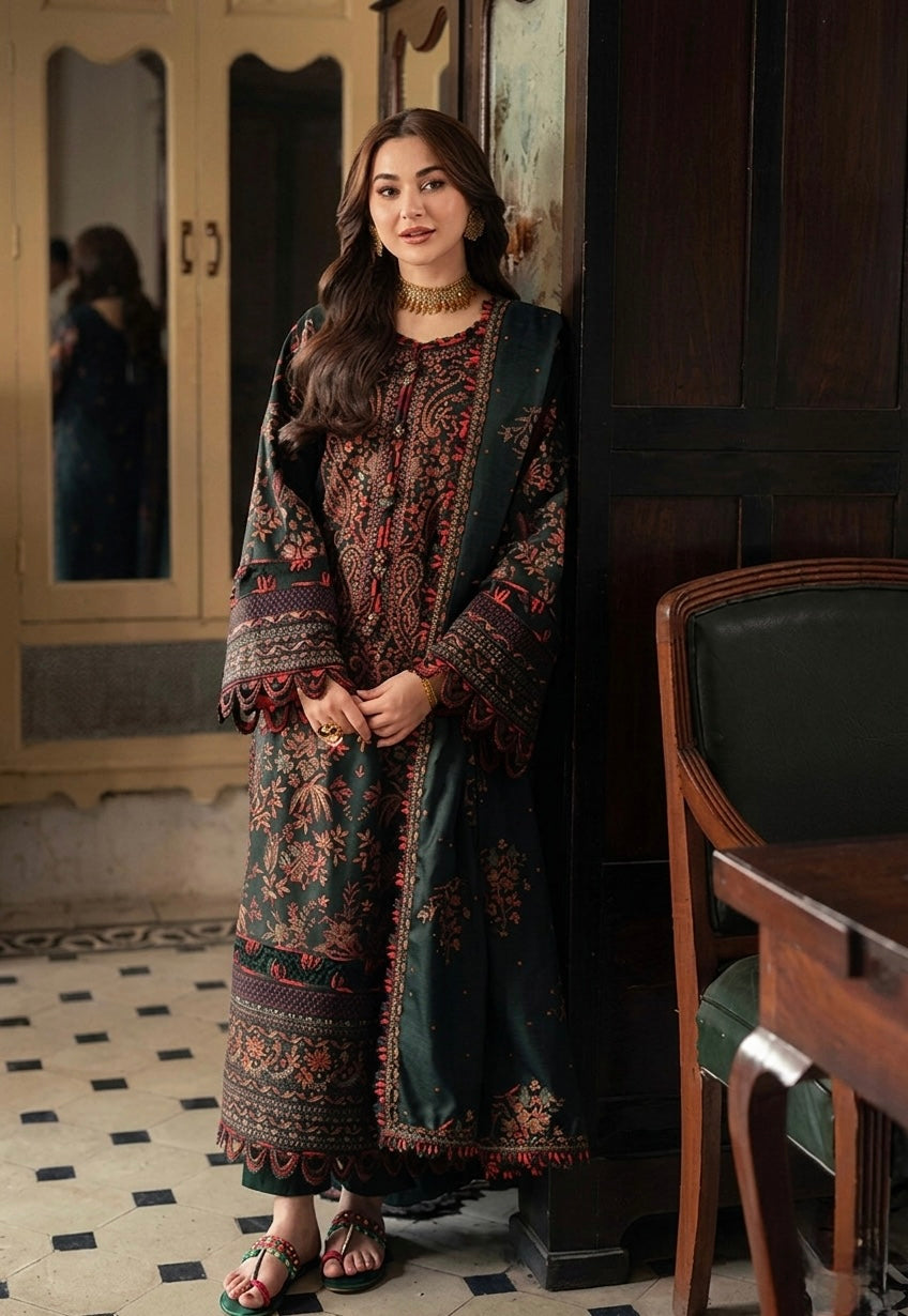 PC LAWN EMBROIDERED SHIRT WITH ORGANZA EMBROIDERED DUPATTA LC-7000