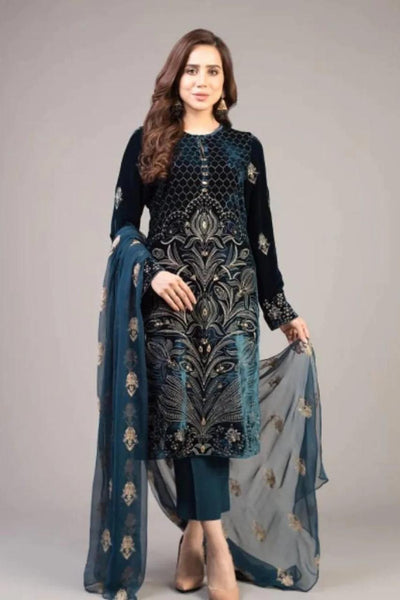 3PC EMBROIDERED ZE-006