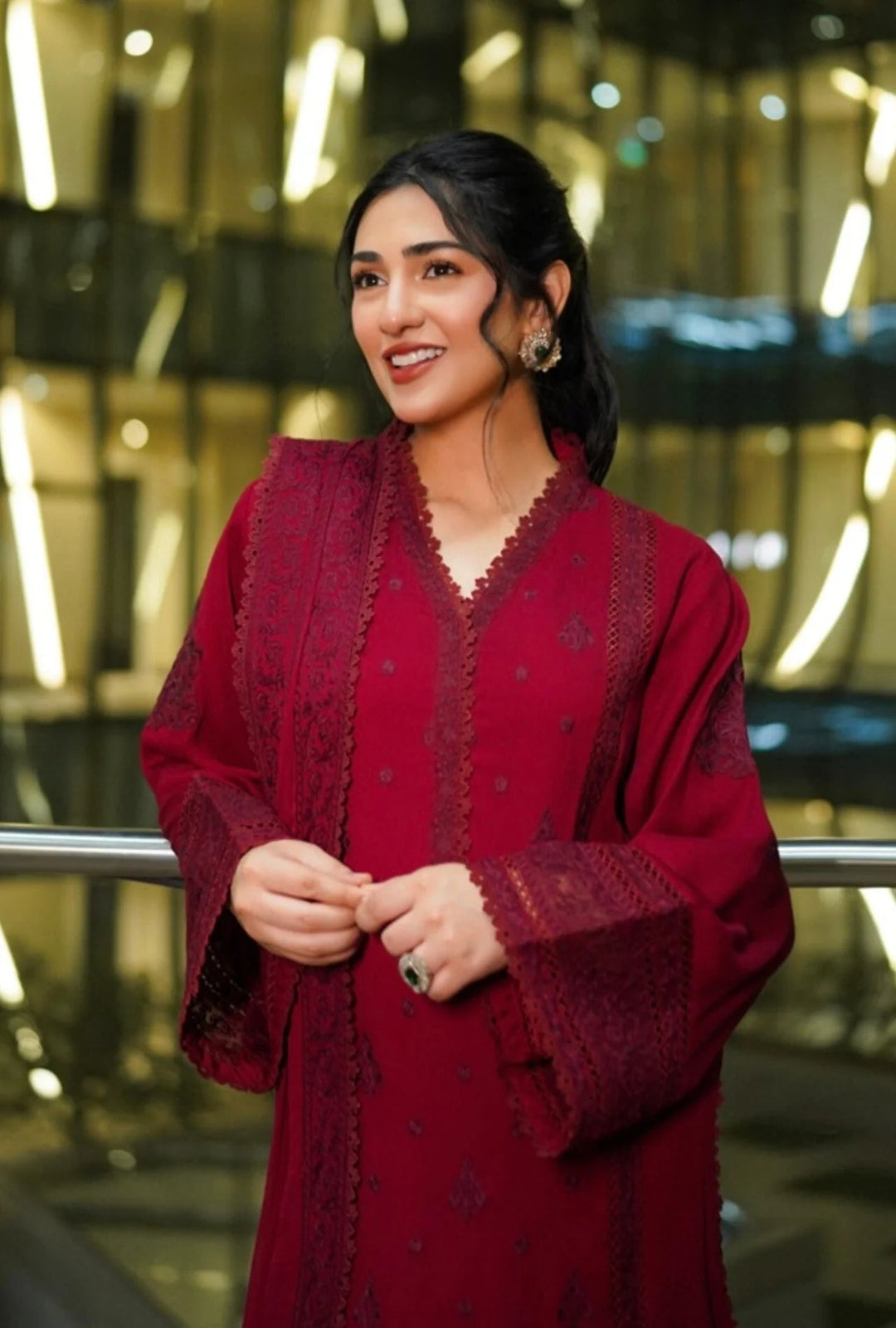 SARAH KHAN IN RUBY Red 101