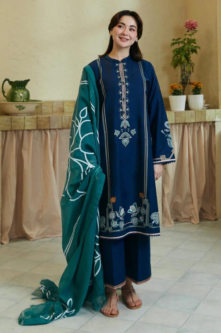 ROYAL MAJESTY 3PC | UNSTICHED LAWN SUIT ZA0173