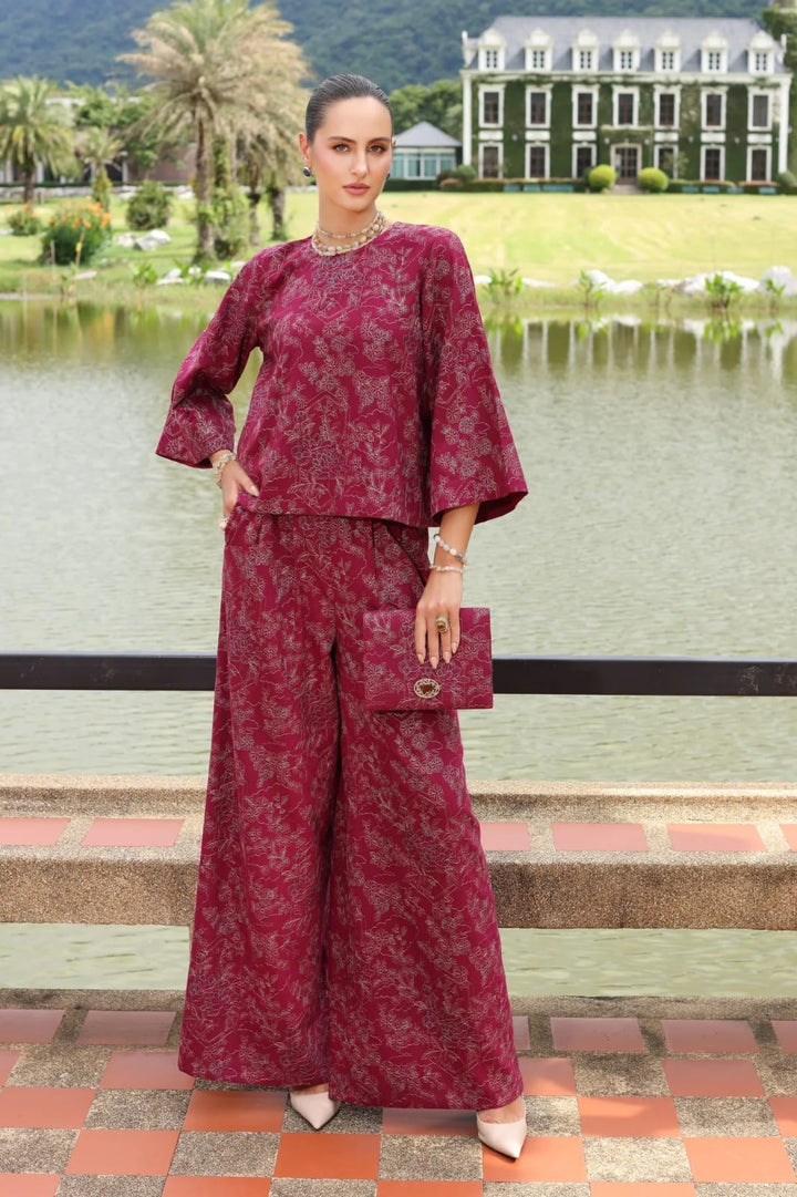ELAF | ROSHNE | UNSTITCHED LAWN 3PC EMBROIDERED SUITE