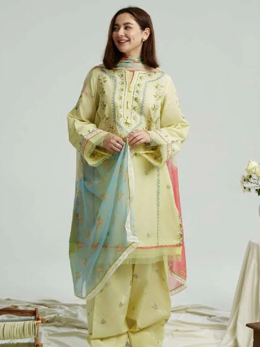 ROYAL EMBROIDERED LAWN 3PC COLLECTION - 464