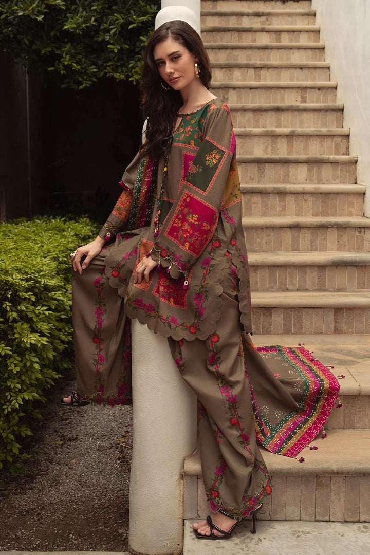 Charizma - Winter 3PC Karandi Digital Print Dress - KP3387