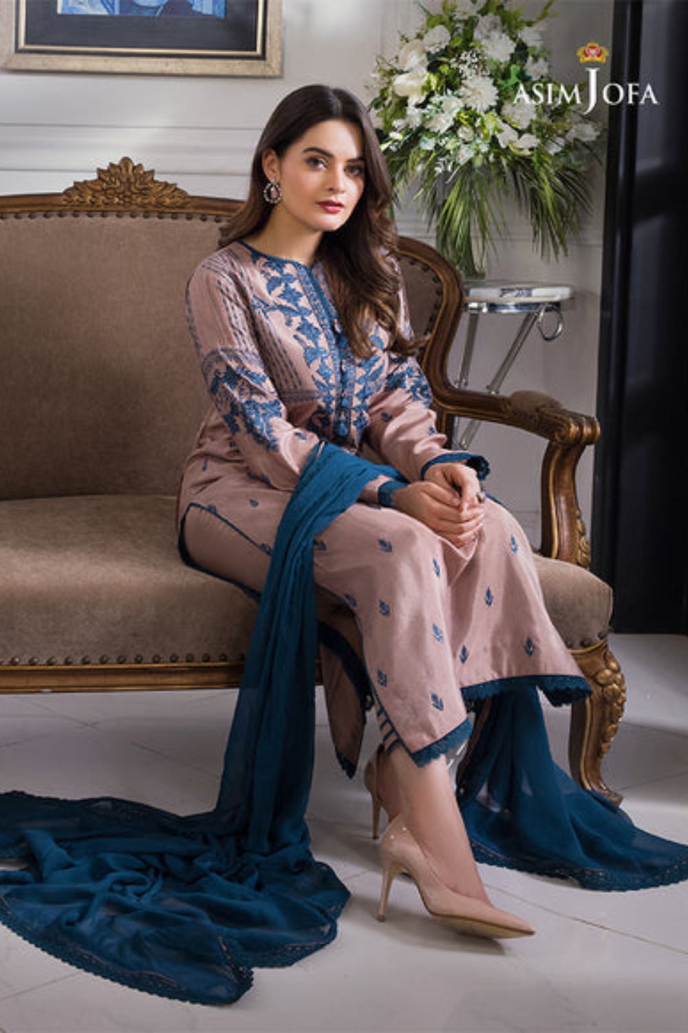 3PC EMBROIDERED ZE-0013