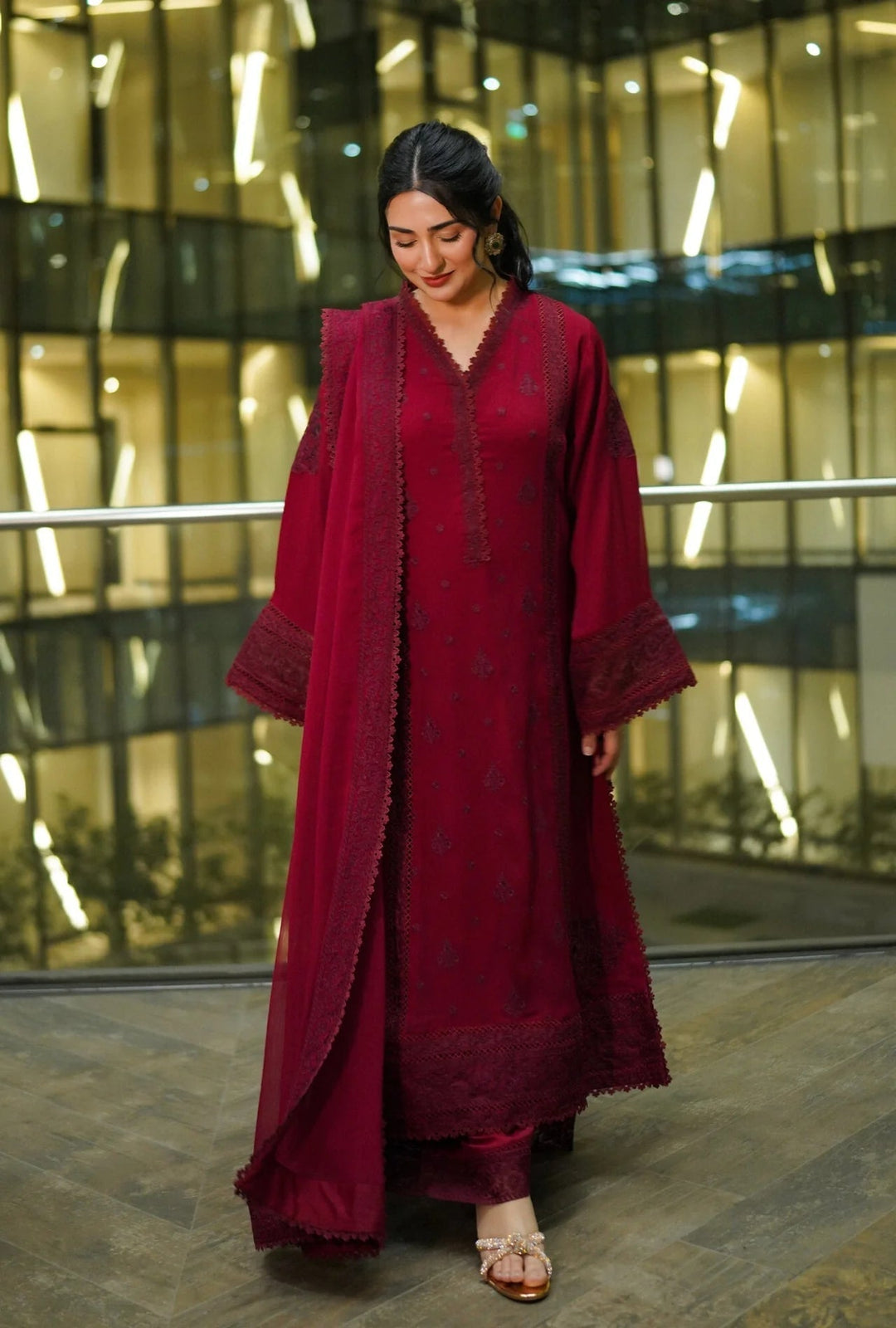 SARAH KHAN IN RUBY Red 101