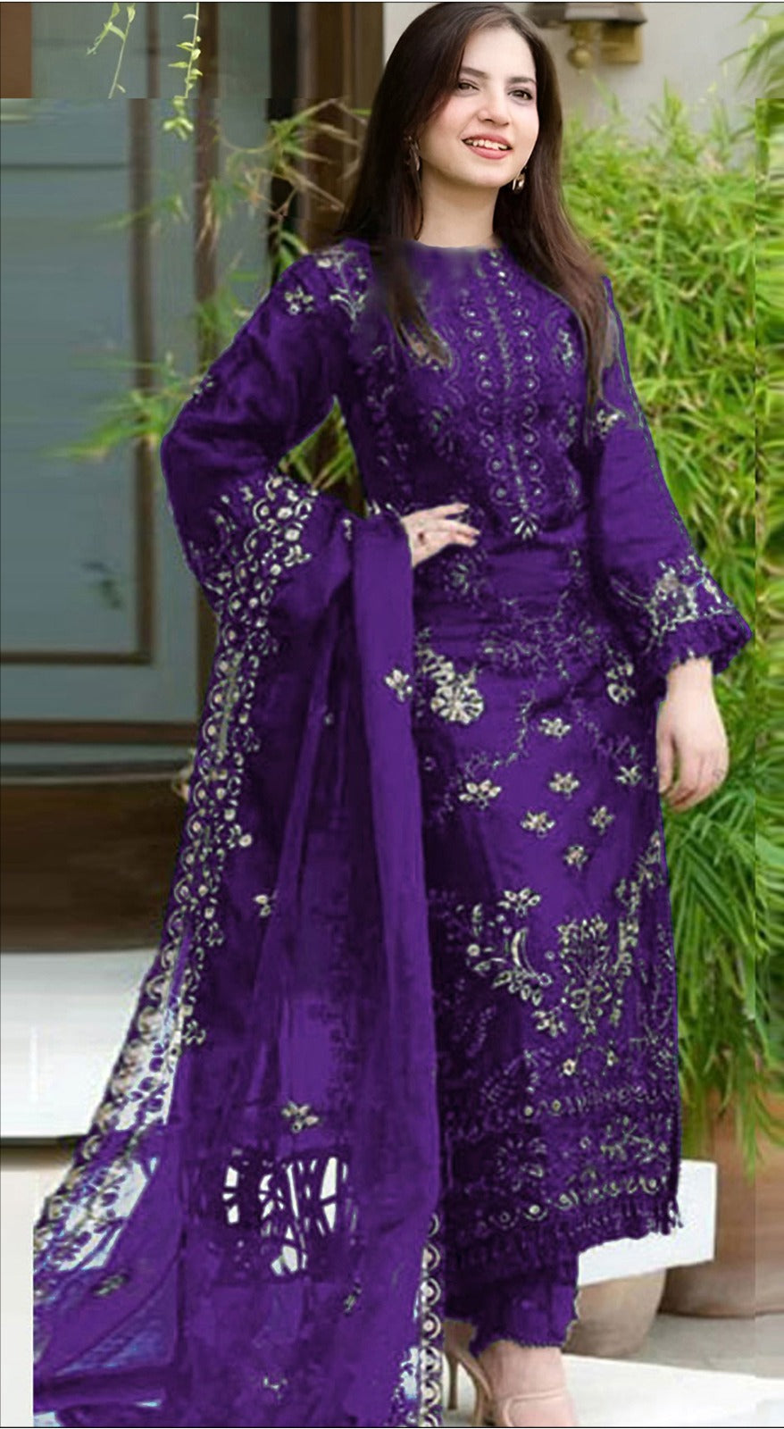 DANANIL LAWN HEAVY 3PC EMBOIDERY KD-PURPLE-1021
