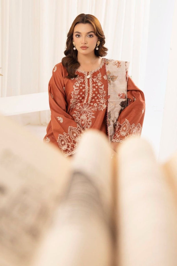 3PC EMBROIDERED ZE-010