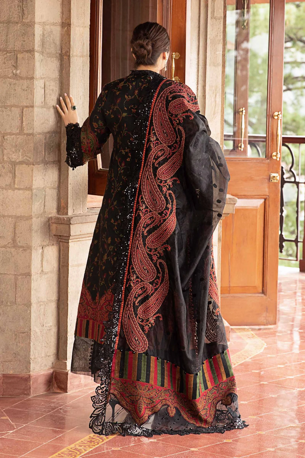 OPULENT LAWN EMBROIDERED 3PC SUIT - 408 - View 7