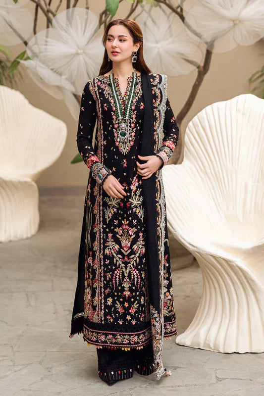SUMMER ELEGANCE 3PC EMBROIDERED COTTON SUIT - 450