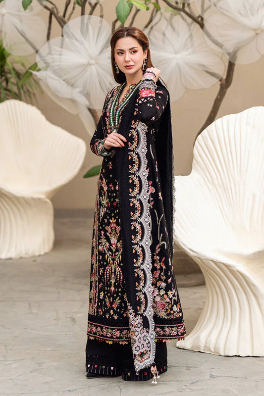 SUMMER ELEGANCE 3PC EMBROIDERED COTTON SUIT - 450 - View 2
