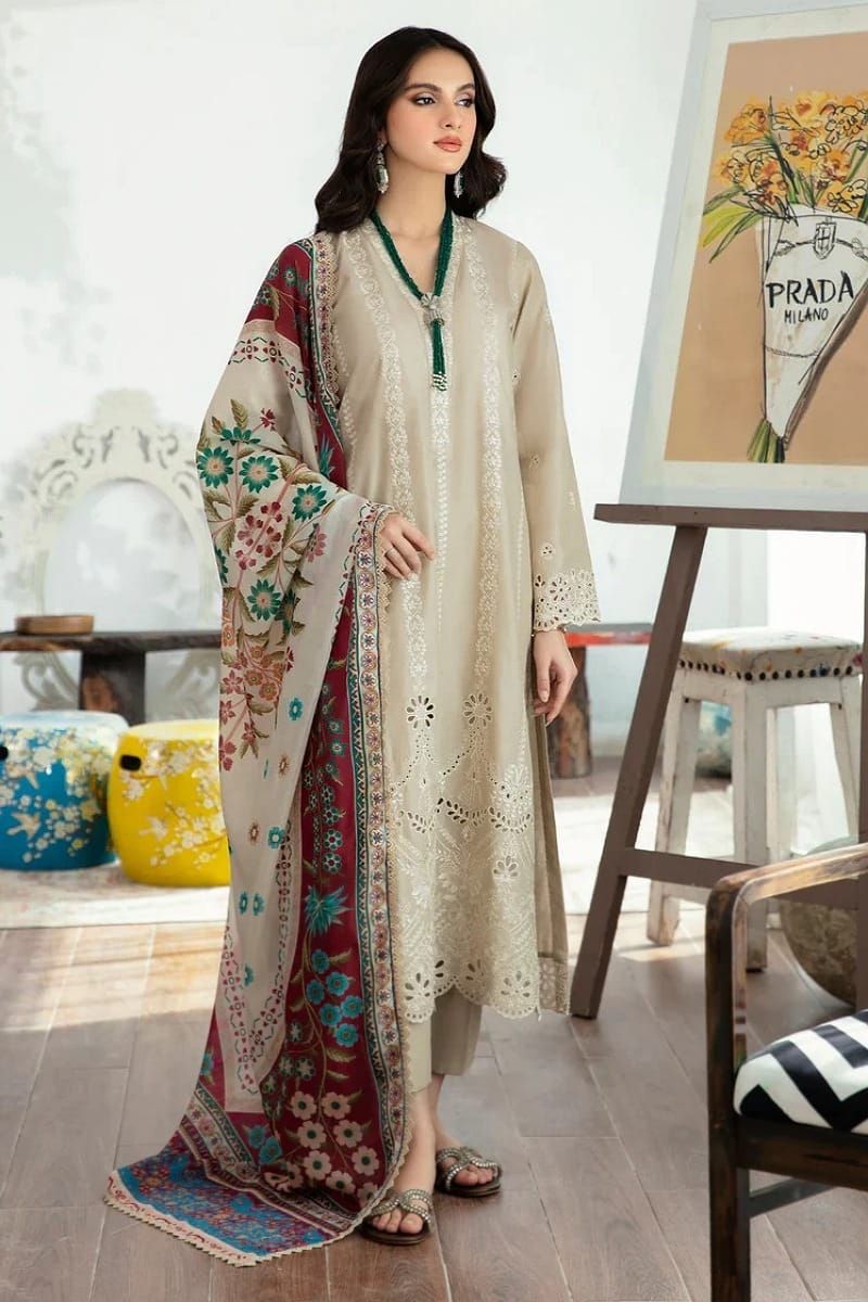LAVIESH HEAVY 3PC EMBOIDERY