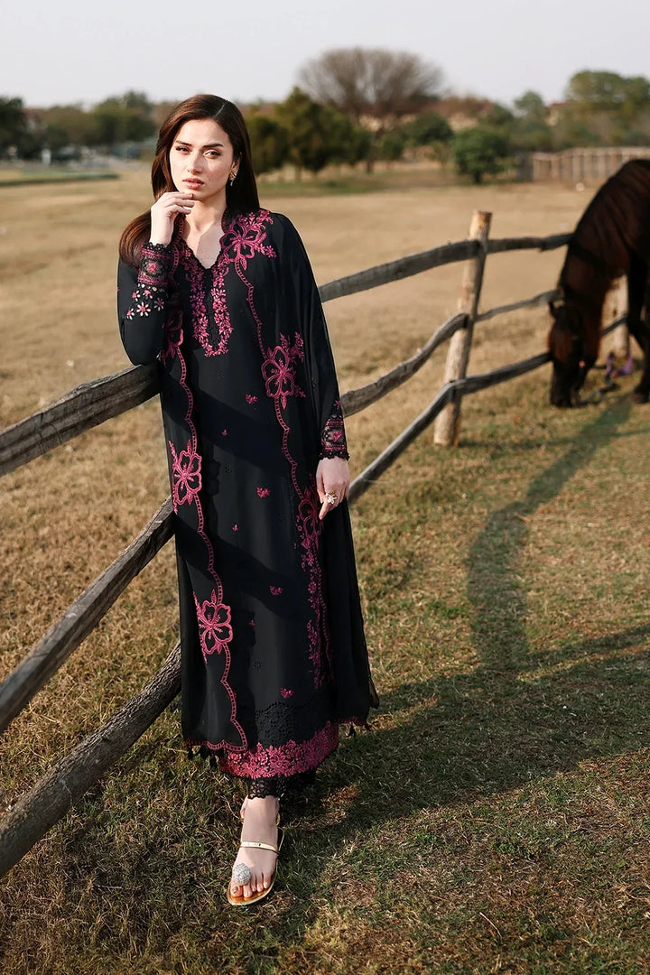 DHANAK 3PC CHICKENKARI EMBROIDERED UNSTICHED ARTICLE BA-310