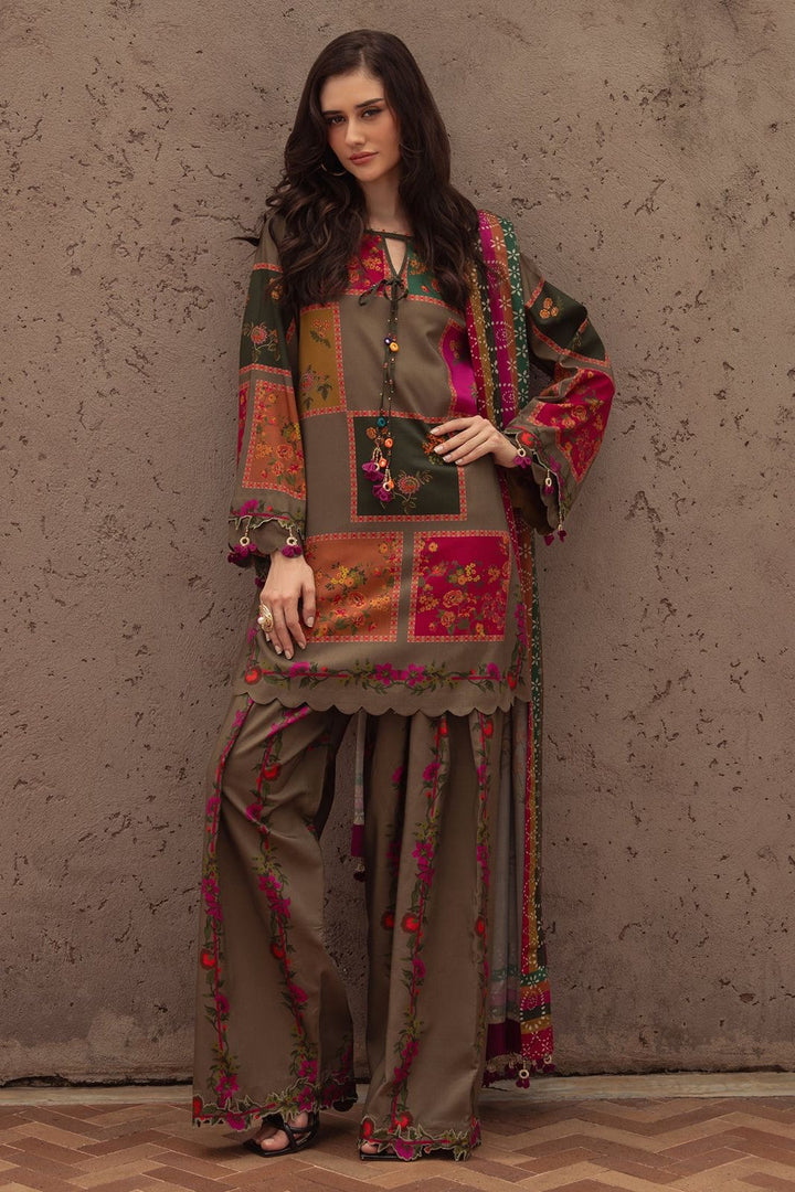 Charizma - Winter 3PC Karandi Digital Print Dress - KP3387