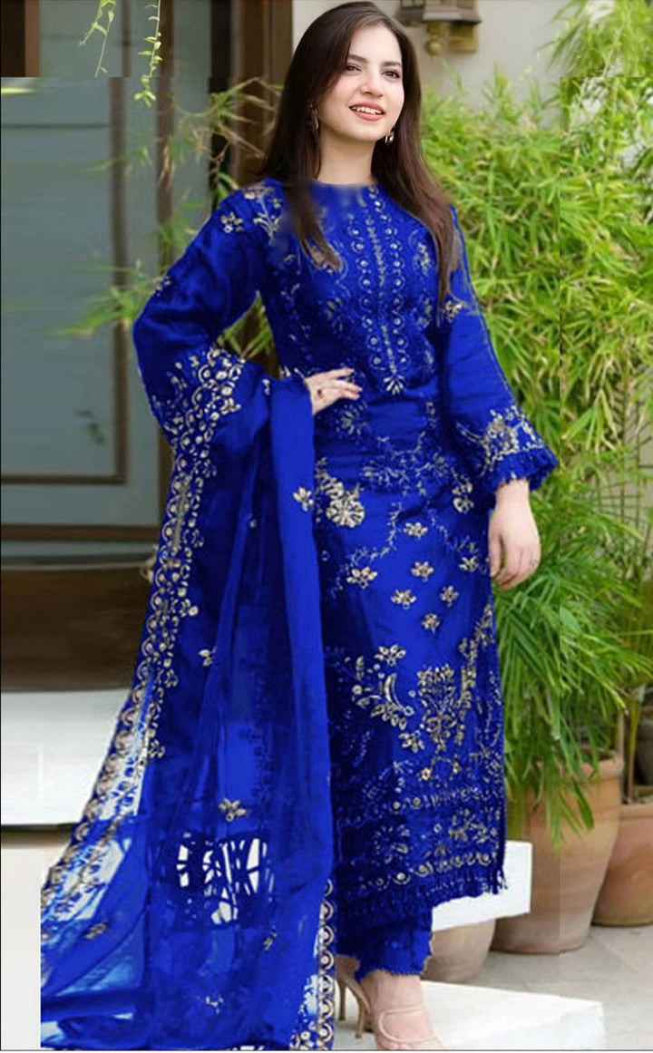 READY TO WEAR STITCHED LAWN HEAVY 3PC EMBOIDERY KD-Royal-1021