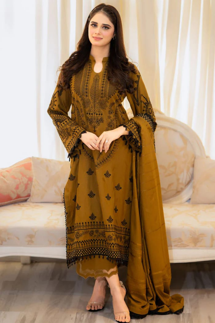 PREMIUM EMBROIDERED 3PC LAWN SUIT - 432