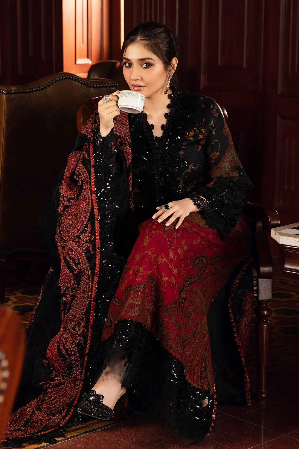 OPULENT LAWN EMBROIDERED 3PC SUIT - 408 - View 3