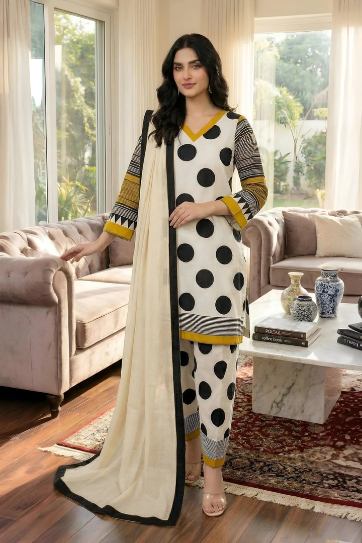 GRANDEUR LAWN 3PC DIGITAL PRINT SUIT - 426