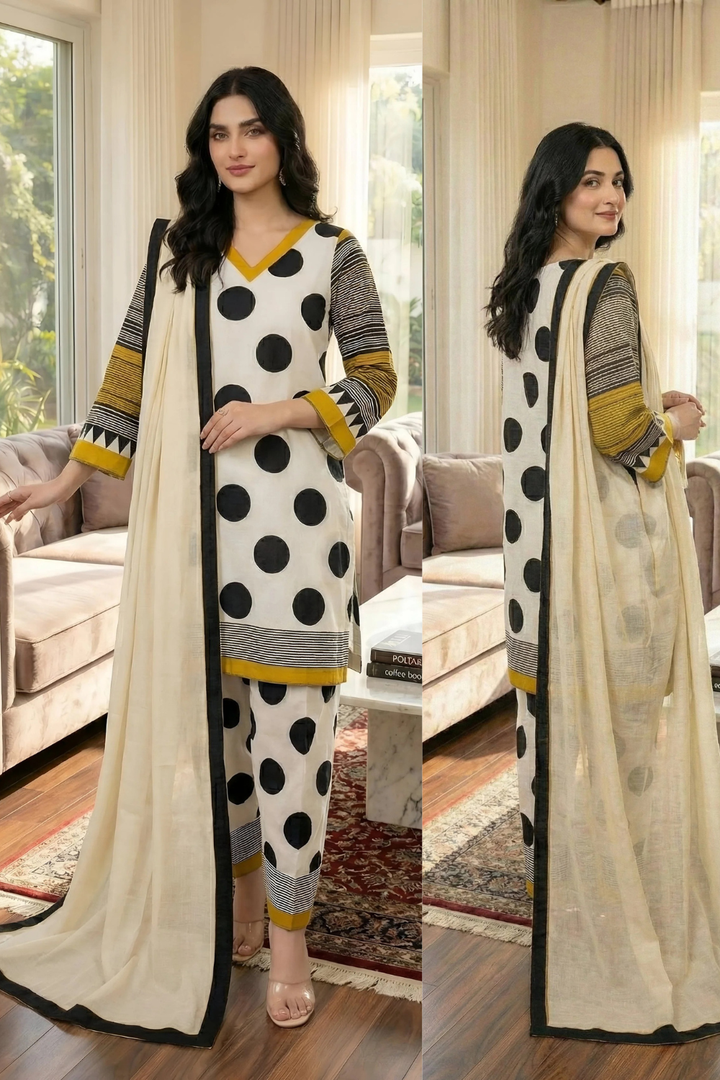 GRANDEUR LAWN 3PC DIGITAL PRINT SUIT - 426 - View 3