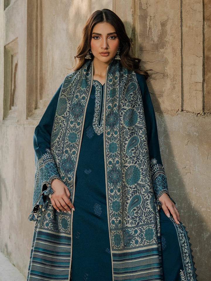 MAJESTIC EMBROIDERED 3PC LAWN SUIT - 417 - View 2