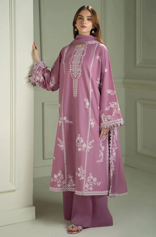 SIGNATURE LAWN EMBROIDERED 3PC SUIT - 463 - View 4