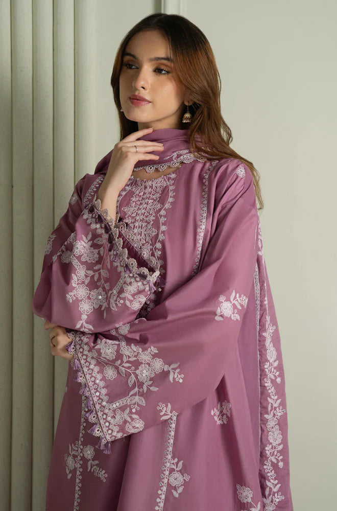 SIGNATURE LAWN EMBROIDERED 3PC SUIT - 463 - View 6