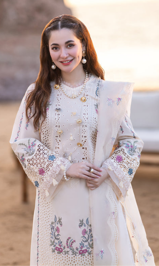 EXCLUSIVE 3PC EMBROIDERED LAWN ENSEMBLE - 405 - View 2