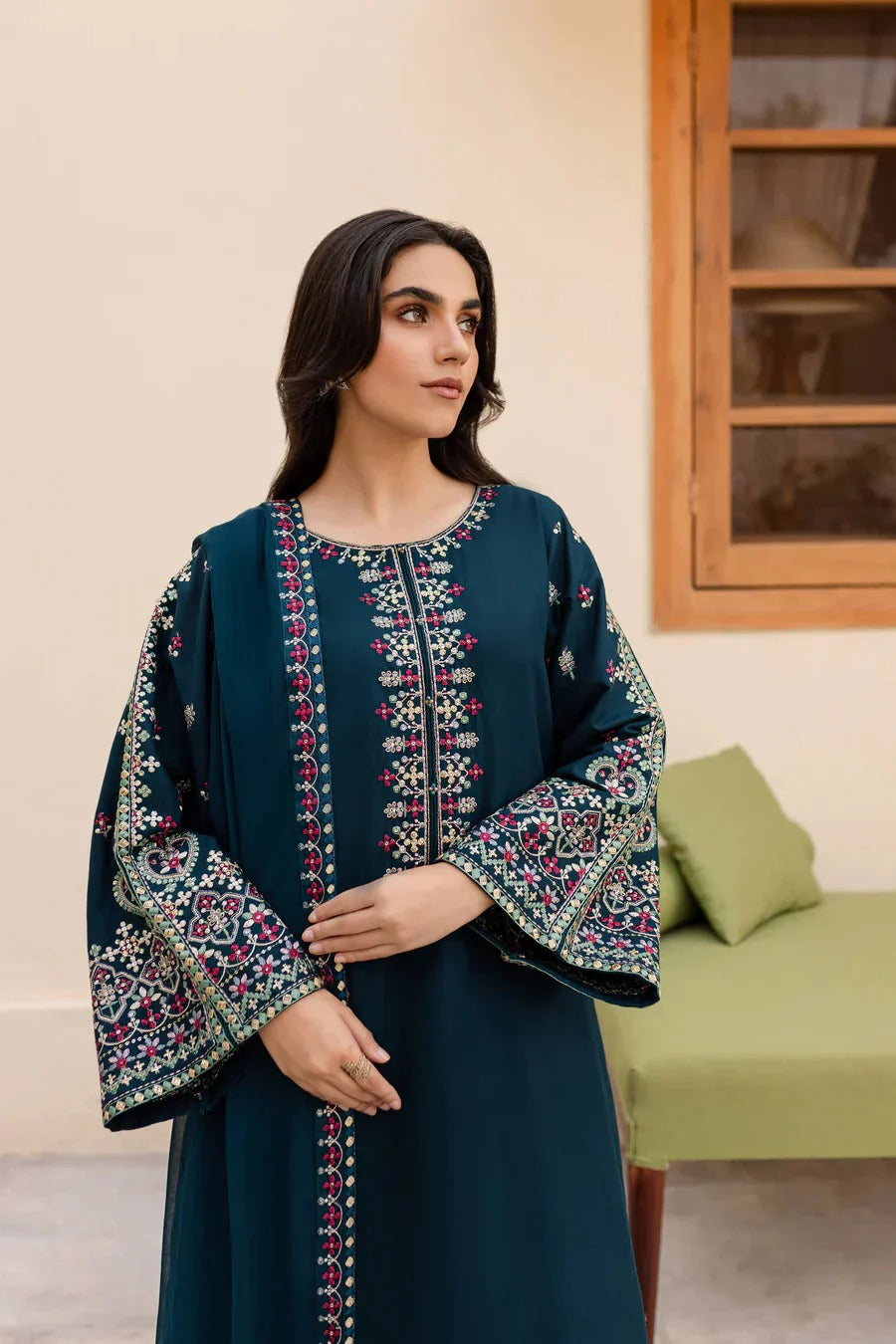 REGAL 3PC LAWN EMBROIDERED SUIT - 429 - View 6