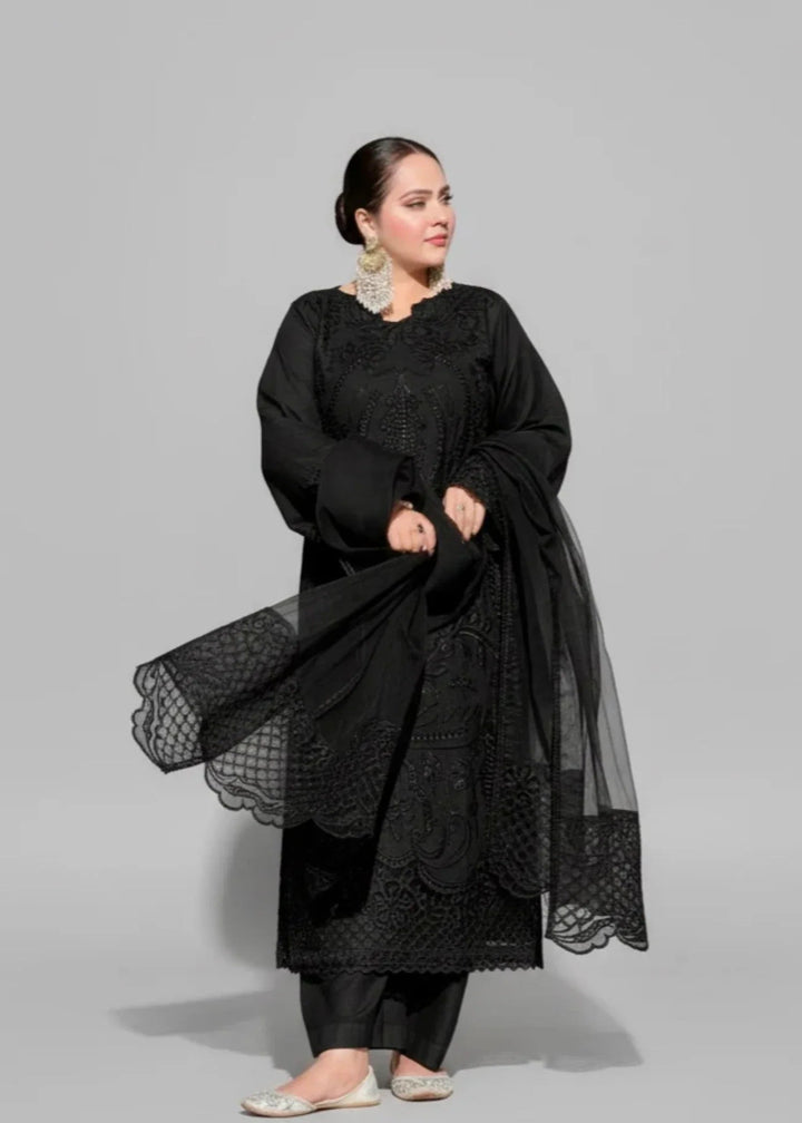 PREMIUM EMBROIDERED 3PC LAWN SUIT - 462