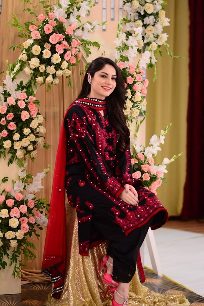 MAJESTIC EMBROIDERED 3PC LAWN SUIT - 437 - View 7