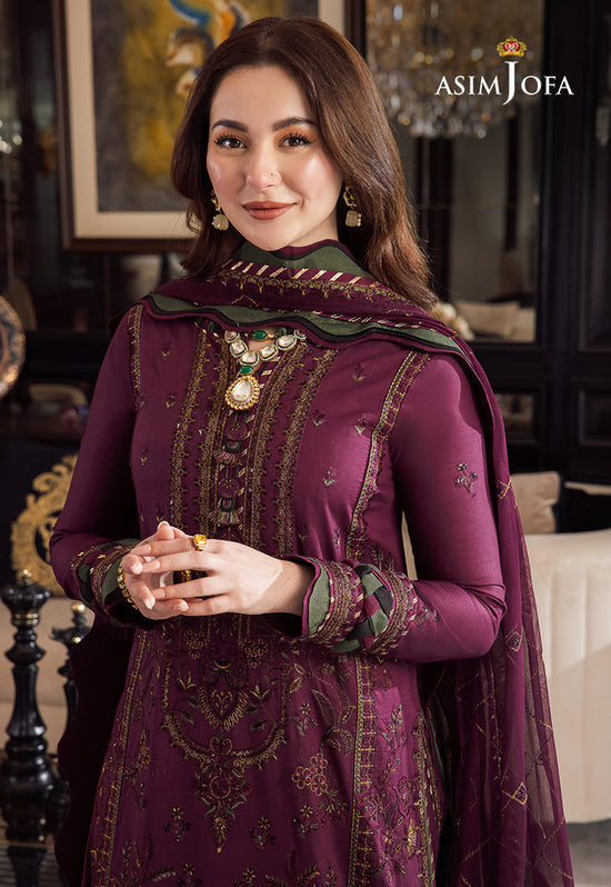 MAJESTIC EMBROIDERED 3PC LAWN SUIT - 407 - View 8