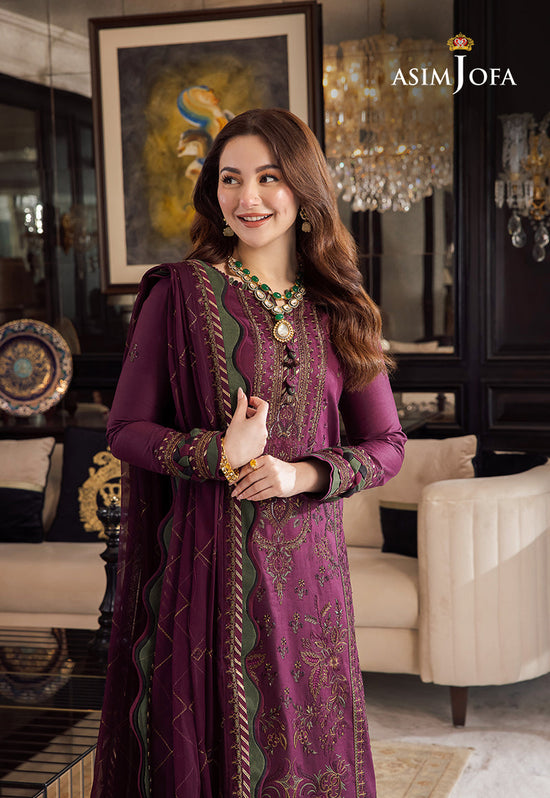 MAJESTIC EMBROIDERED 3PC LAWN SUIT - 407 - View 9