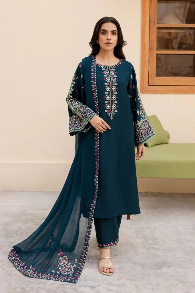 REGAL 3PC LAWN EMBROIDERED SUIT - 429 - View 8