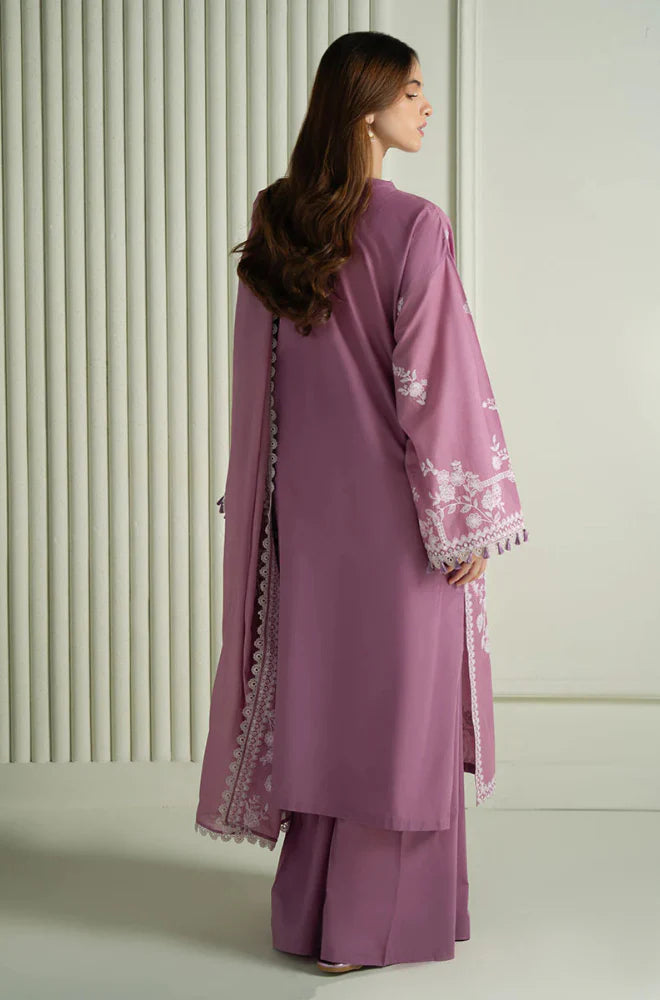 SIGNATURE LAWN EMBROIDERED 3PC SUIT - 463 - View 3