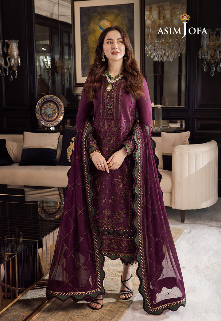 MAJESTIC EMBROIDERED 3PC LAWN SUIT - 407 - View 2