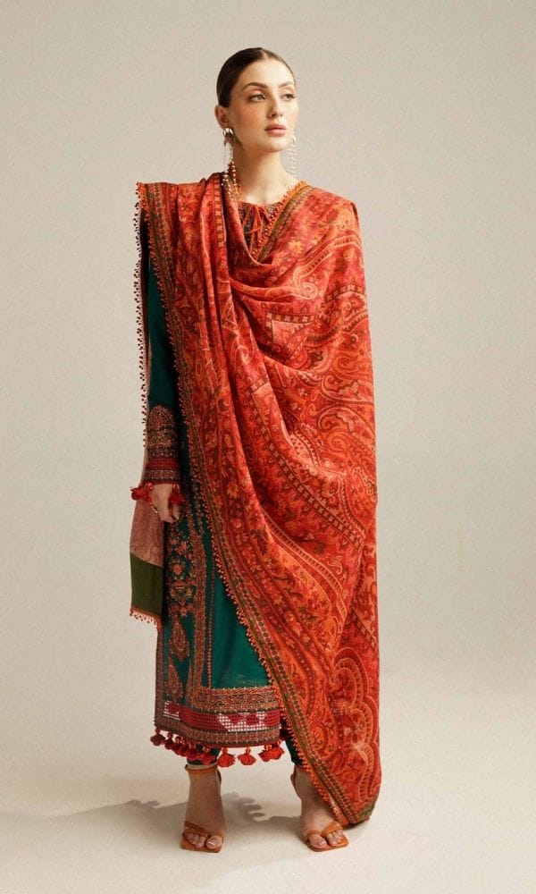 LUXURY LAWN 3PC EMBROIDERED SUIT - 451 - View 2