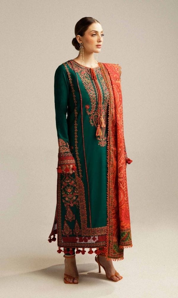 LUXURY LAWN 3PC EMBROIDERED SUIT - 451